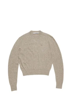 Genser|Genser<Acne Crewneck Jumper Yak Wool Genser Beige