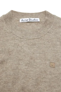 Genser|Genser<Acne Crewneck Jumper Yak Wool Genser Beige