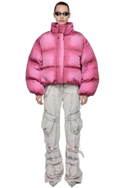 Jakke<Acne Down Puffer Jacket Jakke Rosa