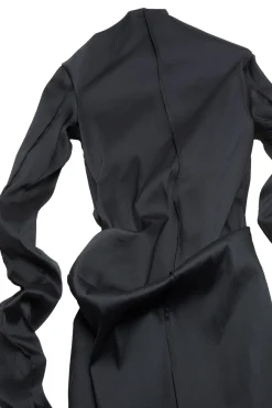 Kjole<Acne Draped Dress Kjole Sort