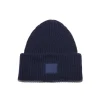 Tilbehør|Hodeplagg<Acne Face Beanie Lue Marine