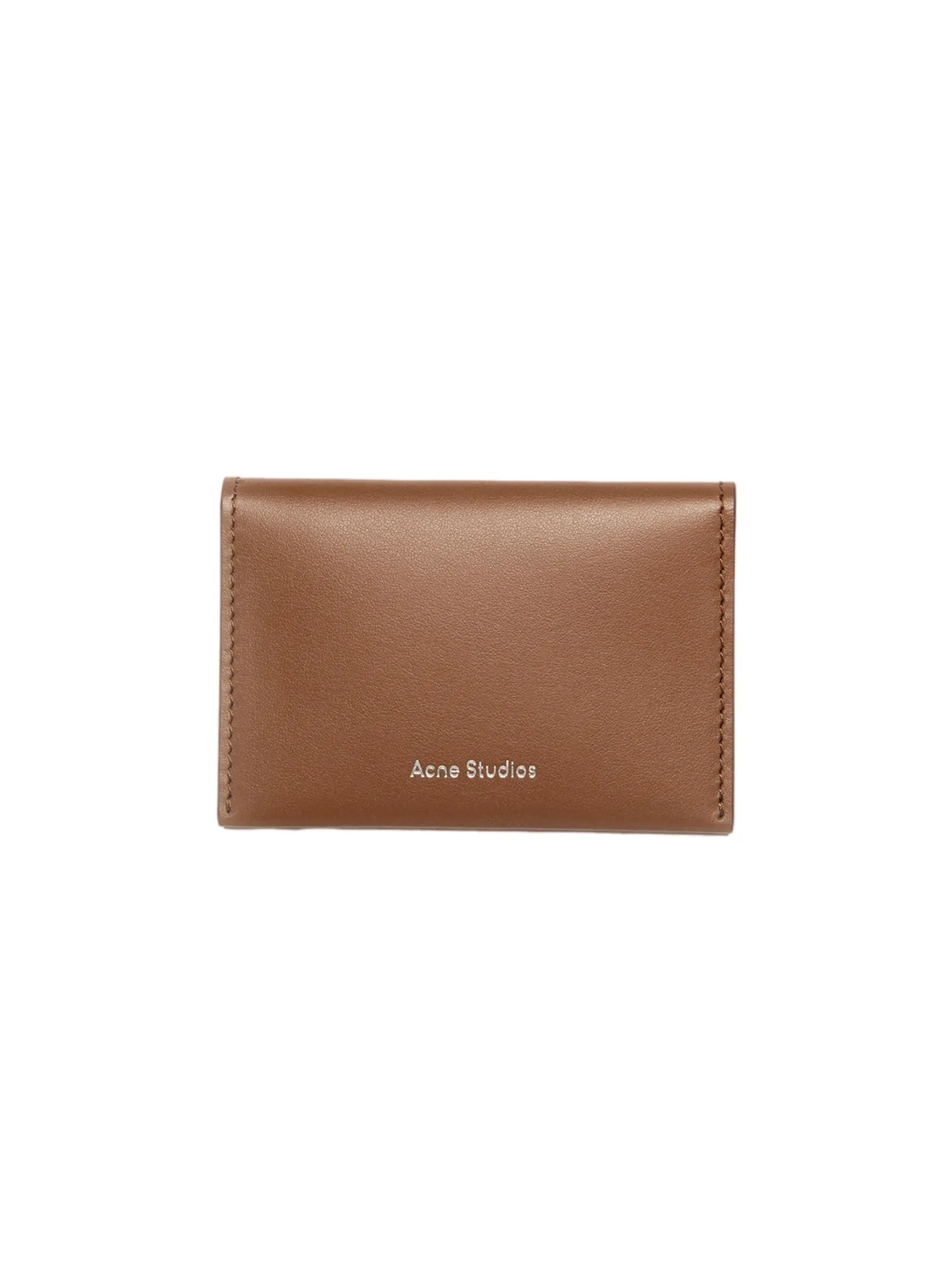 Tilbehør<Acne Folded Leather Wallet Lommebok Brun