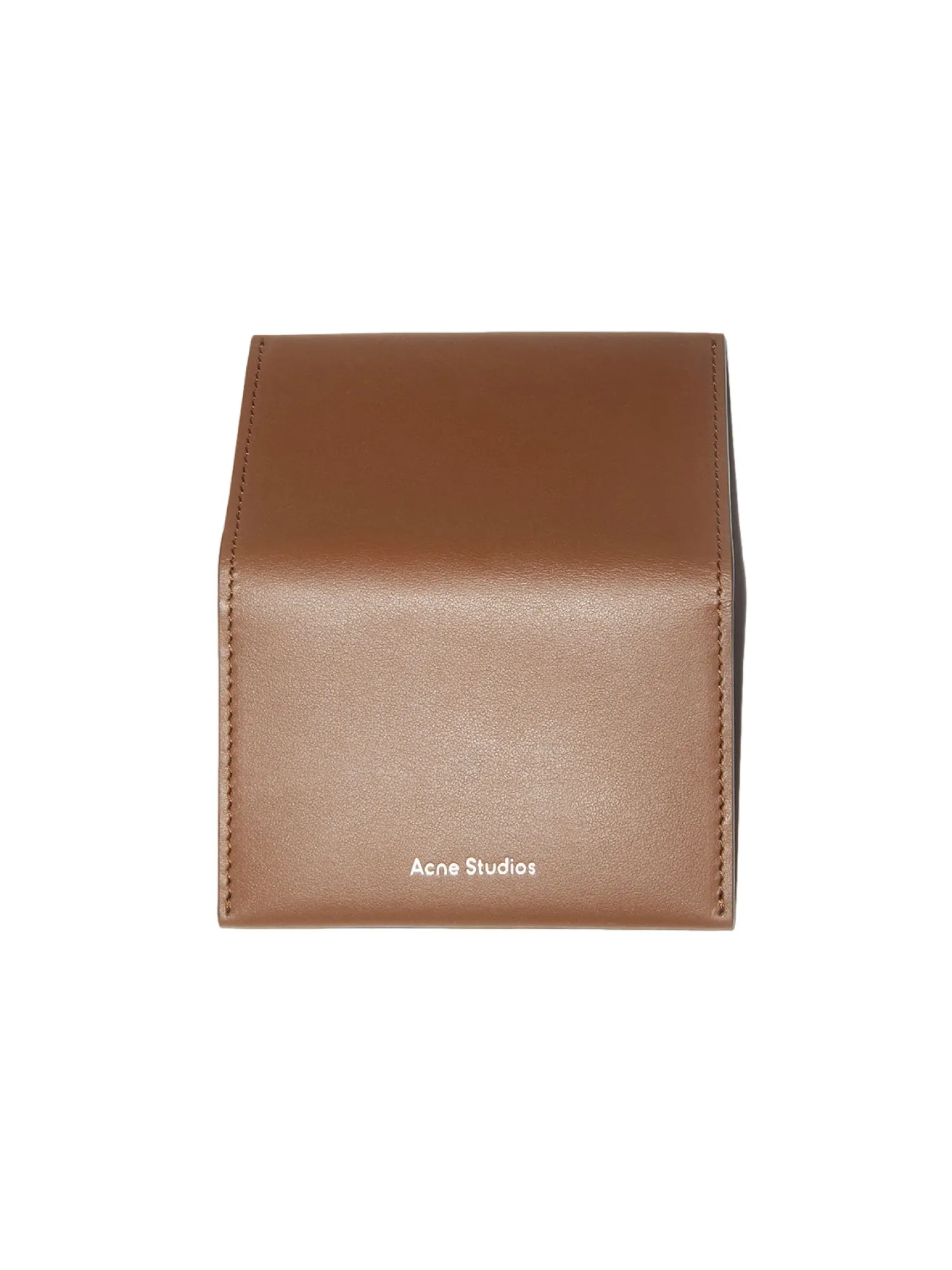 Tilbehør<Acne Folded Leather Wallet Lommebok Brun