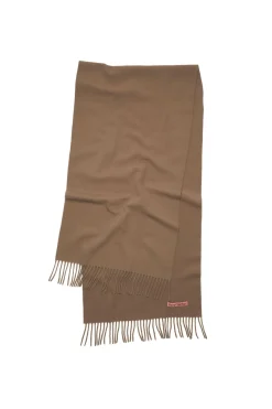 Tilbehør<Acne Fringe Wool Scarf Skjerf Karamell