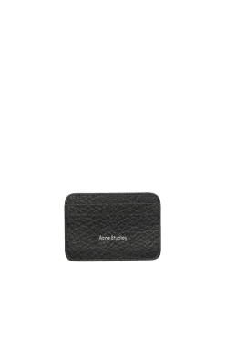 Tilbehør<Acne Leather Card Holder Lommebok Sort