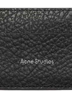 Tilbehør<Acne Leather Card Holder Lommebok Sort