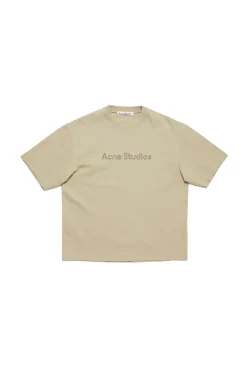 T-Shirt|T-Shirt<Acne Logo Tee T-shirt Sand