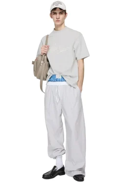 T-Shirt|T-Shirt<Acne Logo T-Shirt - Relaxed Fit T-shirt Lysegrå