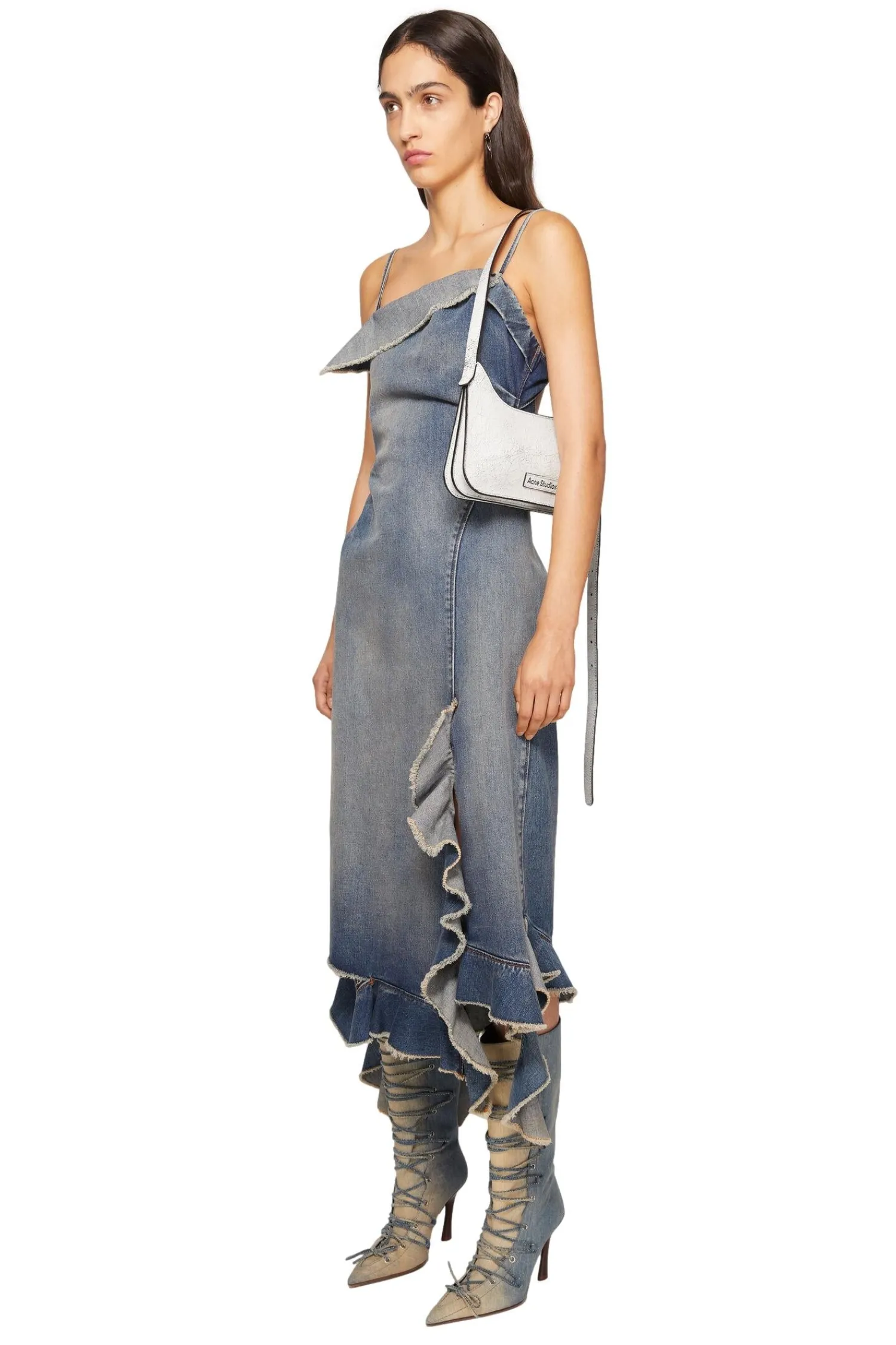 Acne|Veske<Acne Platt Mini Shoulder Bag Veske Hvit