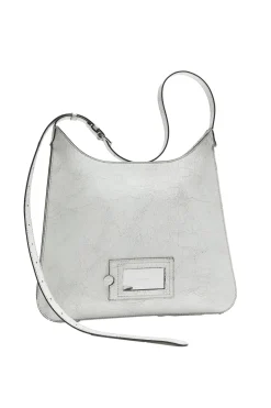 Acne|Veske<Acne Platt Shoulder Bag Veske Hvit Mønster