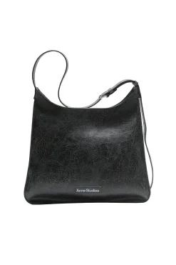 Acne|Veske<Acne Platt Shoulder Bag Veske Sort