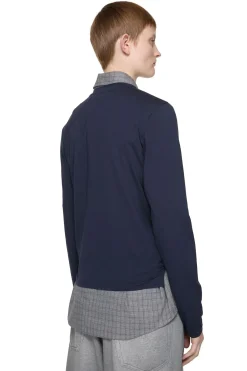 Genser|Genser<Acne Regular Fit Face Long Sleeve Genser Mørkeblå