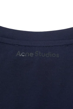 Genser|Genser<Acne Regular Fit Face Long Sleeve Genser Mørkeblå