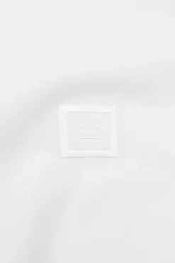 Genser|Genser<Acne Regular Fit Face Long Sleeve Genser Hvit