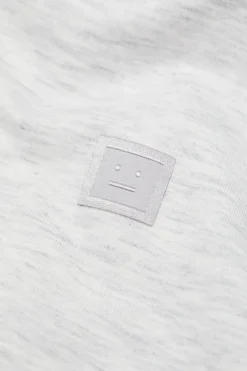 T-Shirt|T-Shirt<Acne Regular Fit Face T-shirt T-shirt Lys Grå Melert