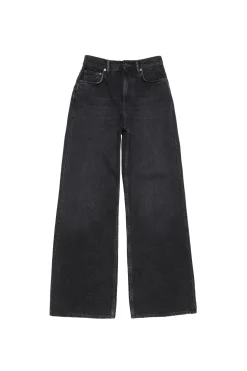 Jeans<Acne Regular Fit Jeans - 2022F Jeans Vasket Sort