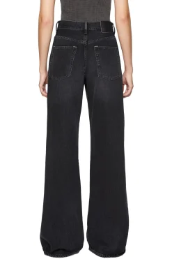 Jeans<Acne Regular Fit Jeans - 2022F Jeans Vasket Sort