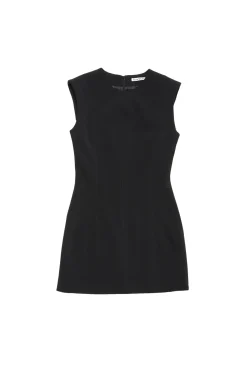 Kjole<Acne Short Sleeve Dress Kjole Sort