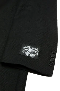 Jakke<Acne Single-Breasted Wool Coat Jakke Sort