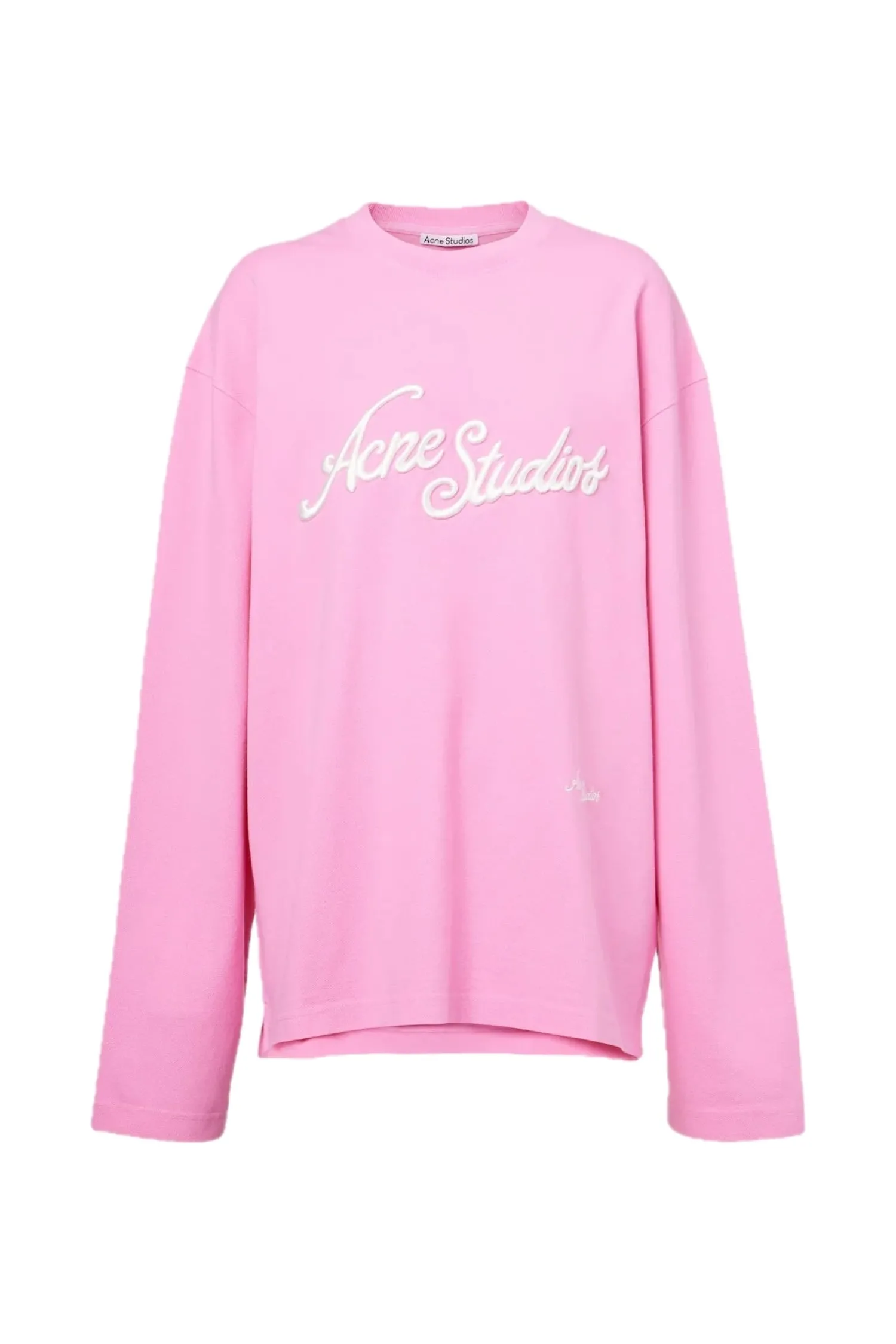 Genser|Genser<Acne T-shirt Logo - Relaxed Fit Genser Rosa