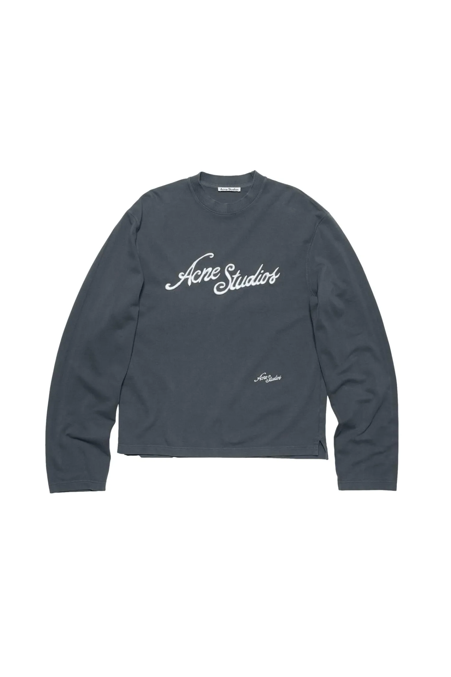 Genser|Genser<Acne T-shirt Logo - Relaxed Fit Genser Marine