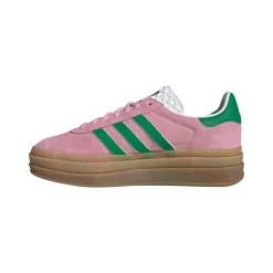 Sko<Adidas Gazelle Bold W IE0420 Sko Rosa Og Grønn TRUPNK/GREEN/FTWWHT