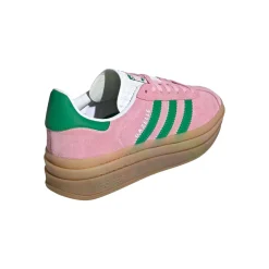 Sko<Adidas Gazelle Bold W IE0420 Sko Rosa Og Grønn TRUPNK/GREEN/FTWWHT