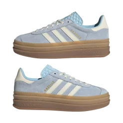 Sko<Adidas Gazelle Bold W JQ7776 Sko Lyseblå CLESKY/CREWHT/GOLDMT