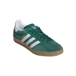 Sko|Sko<Adidas Gazelle Indoor JI2062 Sko Grønn COLLGREEN/FTWWHT/GUM