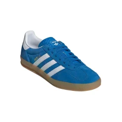 Sko|Sko<Adidas Gazelle Indoor JI2061 Sko Blå BLUEBIRD/FTWWHT/GUM2