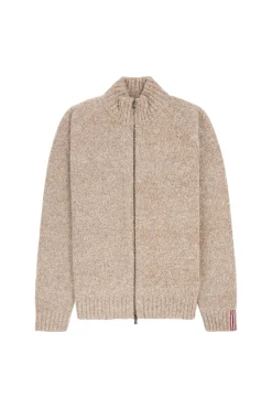 Genser<Amundsen Alpe Full-Zip Mens Genser Beige Mønster