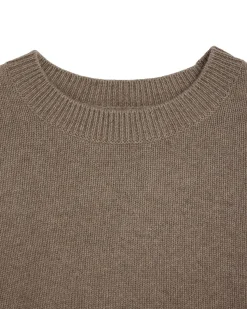 Genser<Amundsen Lodge Sweater Womens Genser Lysebrun