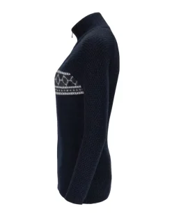 Genser<Amundsen Boiled Ski Sweater Womens Genser Blå Mønster