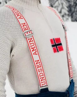 Genser<Amundsen Boiled Ski Sweater Mens W Flag Genser Off-White
