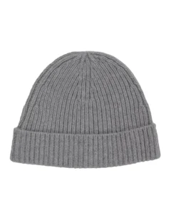 Tilbehør|Hodeplagg<Amundsen Cashmere Beanie Lue Lysegrå Husky Grey