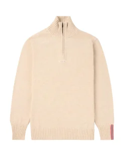 Genser<Amundsen Deck Half Zip Mens Genser Beige