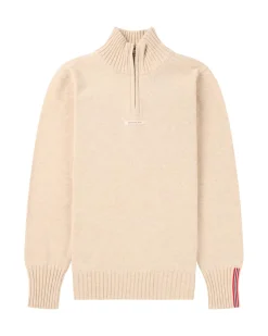 Genser<Amundsen Deck Half Zip Womens Genser Beige