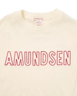 Genser<Amundsen Hero's Hide Crew Neck Womens Ullundertøy Off-White