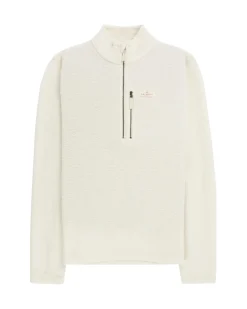 Genser<Amundsen Hut Halfzip Mens Genser Off-White