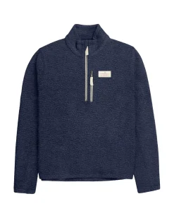 Genser<Amundsen Hut Halfzip Womens Genser Mørkeblå