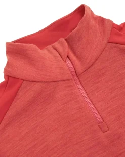 Genser<Amundsen 5Mila Half Zip Monochrome Womens Genser Rød