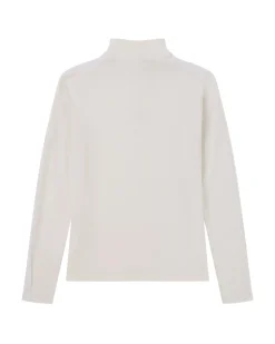 Genser<Amundsen 5Mila Half Zip Monochrome Womens Genser Hvit White