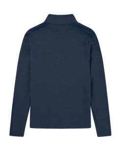 Genser<Amundsen 5Mila Half Zip Monochrome Mens Genser Navy Faded Navy