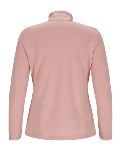 Genser<Amundsen 5Mila Half Zip Monochrome Womens Genser Rosa Blush Pink
