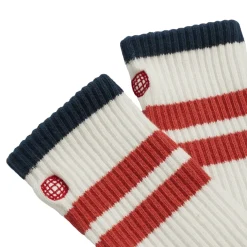 Tilbehør<Amundsen Oslo Crew Socks Sokker Multi White/Red