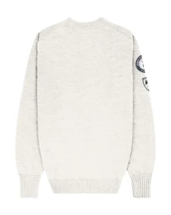 Genser<Amundsen Peak Crew Neck Mens Genser Off-White
