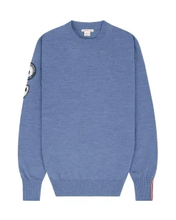 Genser<Amundsen Peak Crew Neck Mens Genser Gråblå