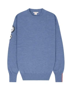 Genser<Amundsen Peak Crew Neck Womens Genser Gråblå