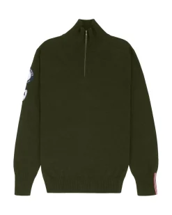 Genser<Amundsen Peak Half Zip Mens Genser Flaskegrønn