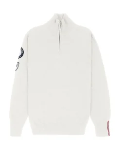 Genser<Amundsen Peak Half Zip Mens Genser Melkehvit